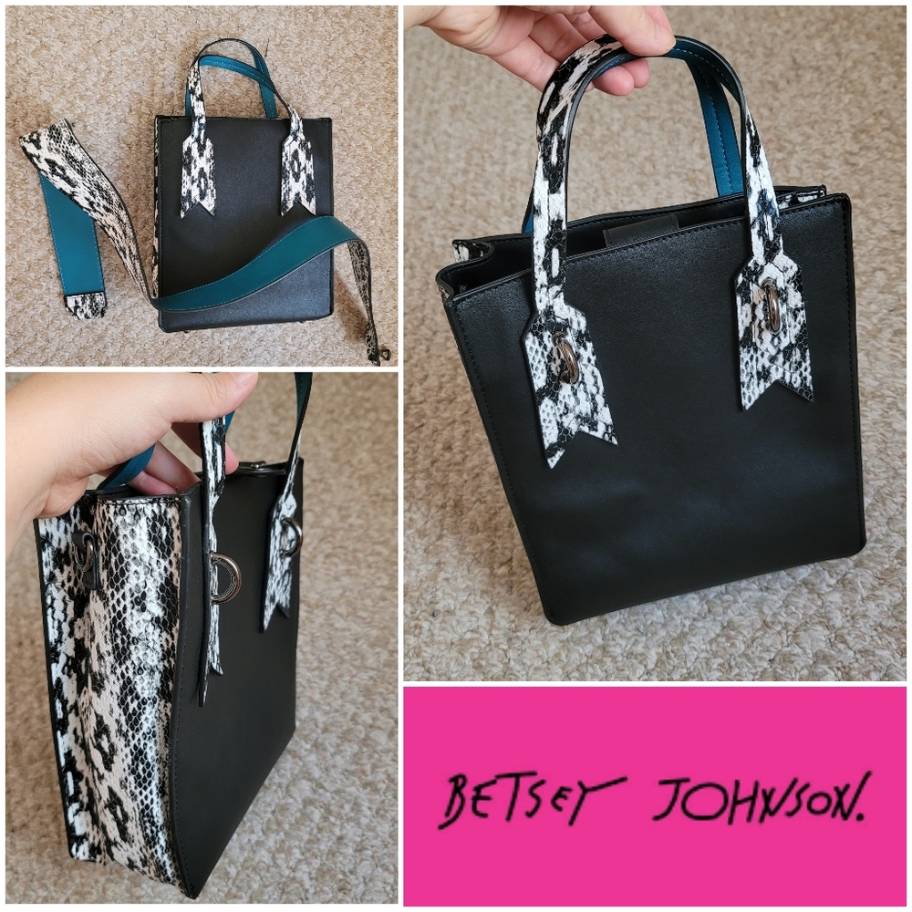 Betsey Johnson Mini Tote Crossbody Handbag